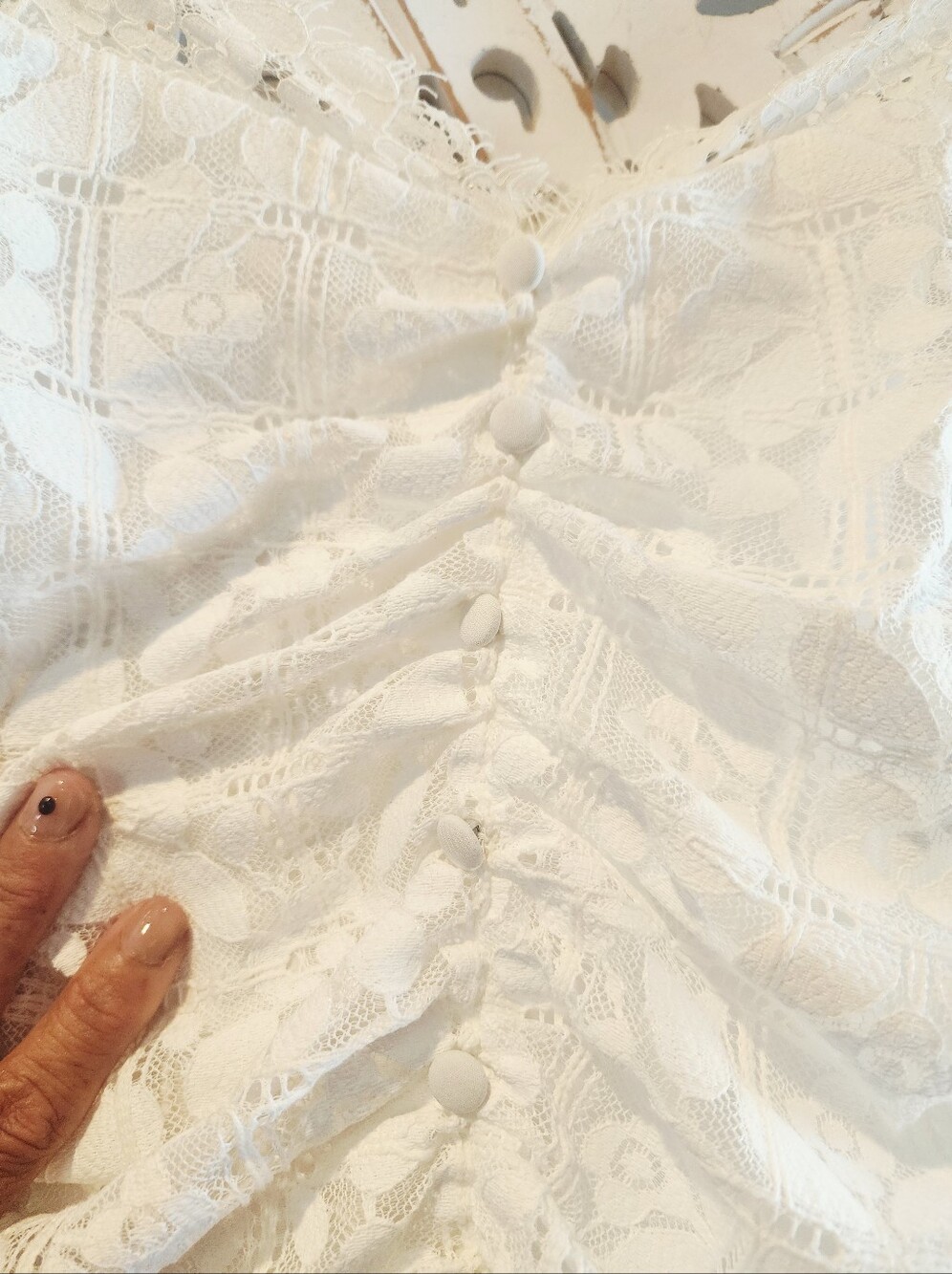 FOR LOVE & LEMONS LACE RUCHED MINI DRESS - Picture 8 of 16